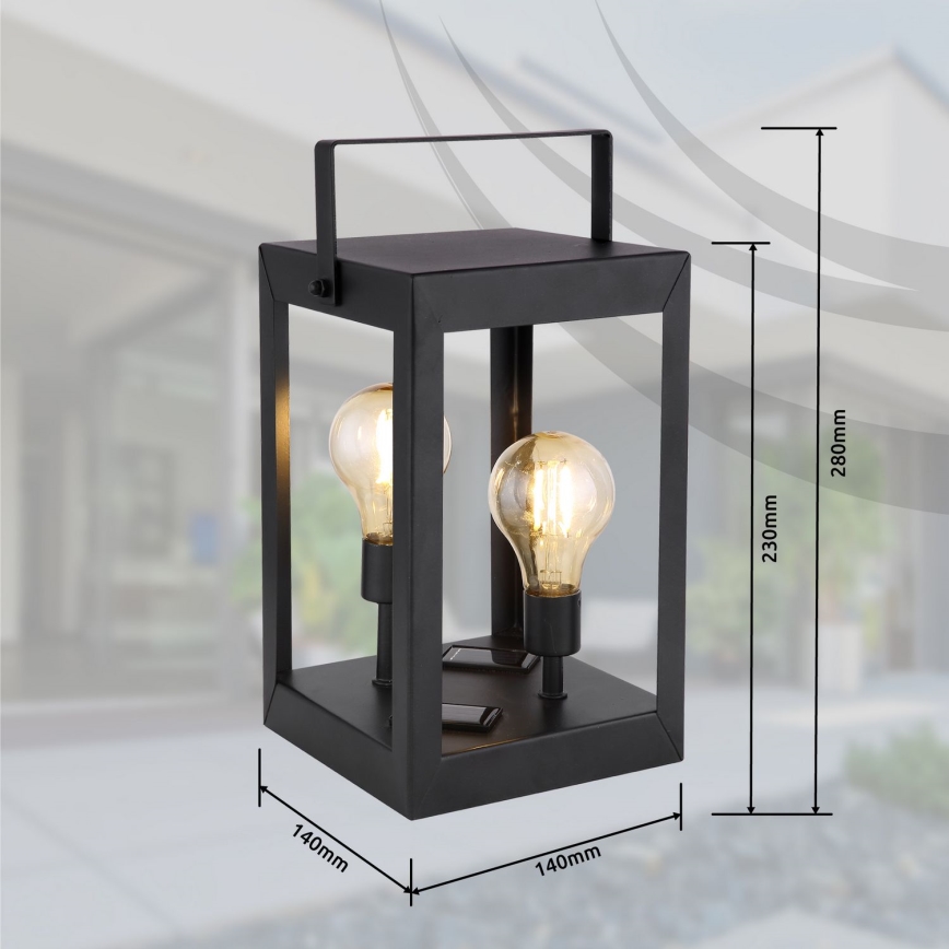 Globo - LED Solární svítidlo 2xLED/0,06W/3V IP44