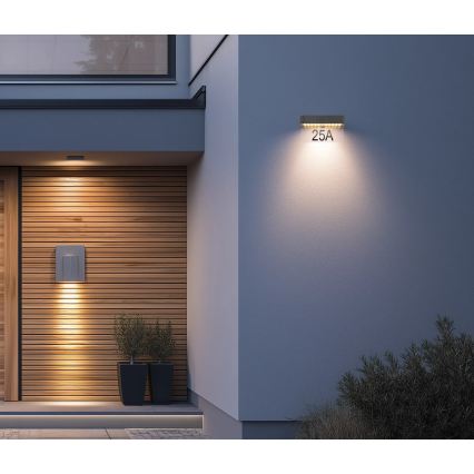 Globo - LED Solární domovní číslo LED/6W/3,7V IP54 1800 mAh