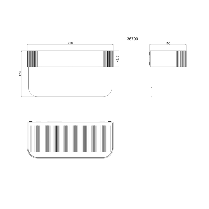 Globo - LED Solární domovní číslo LED/6W/3,7V IP54 1800 mAh
