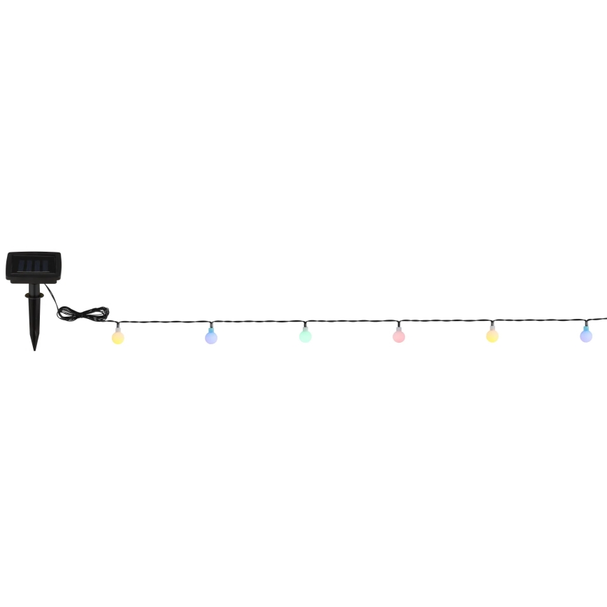 Globo - LED Solární řetěz 20xLED/1,2V IP44 300 mAh 5,8 m