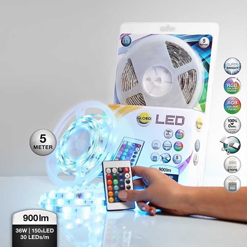 Globo 38990 - Koupelnový RGB LED pásek LED BAND 150xLED/0,16W IP44