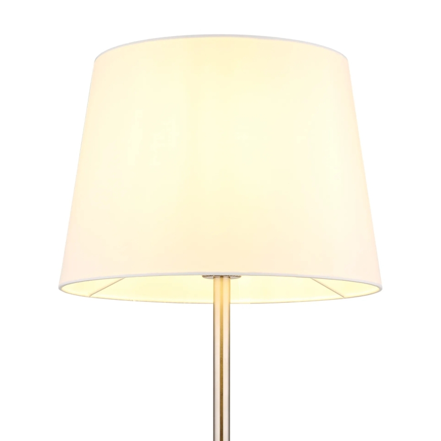 Globo - Stojací lampa 1xE27/40W/230V bílá/matný chrom