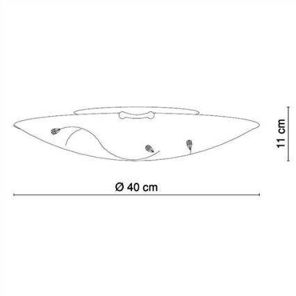 Globo - Stropní svítidlo 3xE27/40W/230V