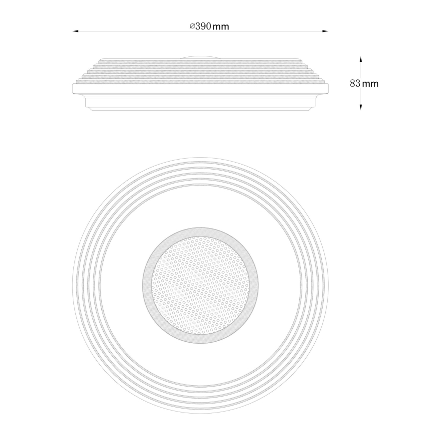 Globo - LED Stmívatelné stropní svítidlo LED/24W/230V 2700-6500K + dálkové ovládání