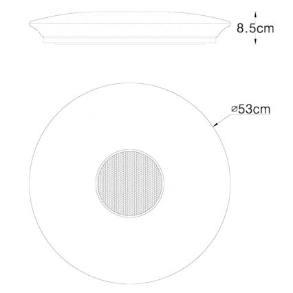 Globo - LED RGBW Stmívatelné stropní svítidlo LED/50W/230V + dálkové ovládání