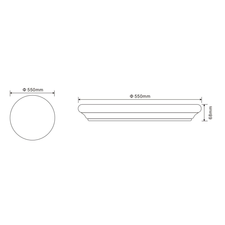 Globo - LED Stropní svítidlo s dálkovým ovladačem LED/60W/230V