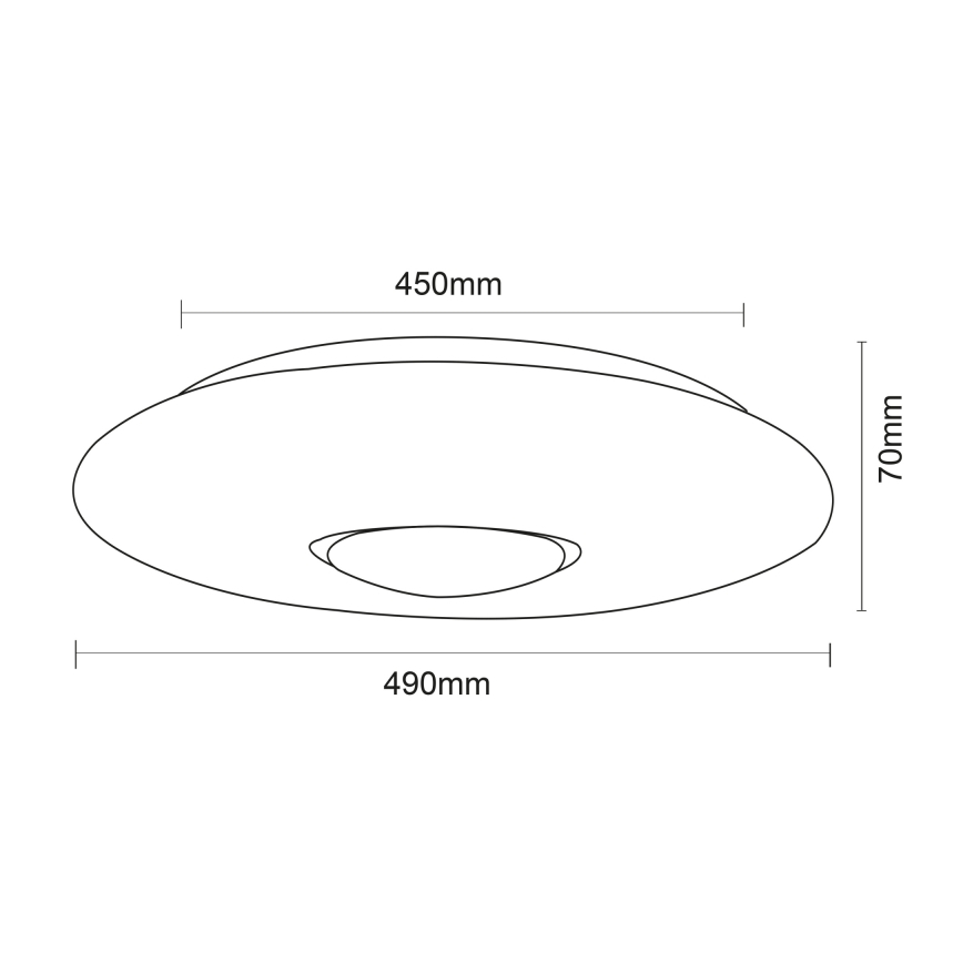 Globo - LED RGBW Stmívatelné stropní svítidlo LED/40W/230V 3000-6500K + dálkové ovládání