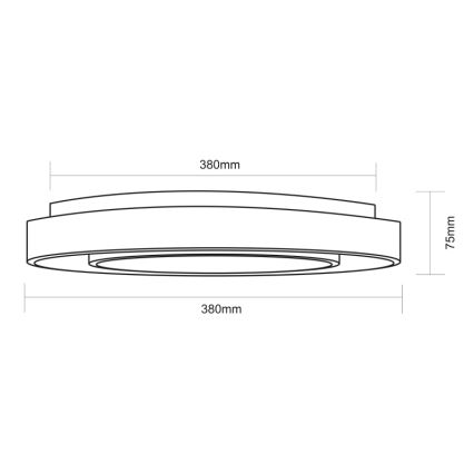 Globo - LED RGBW Stmívatelné stropní svítidlo LED/24W/230V 3000-6500K+ dálkové ovládání