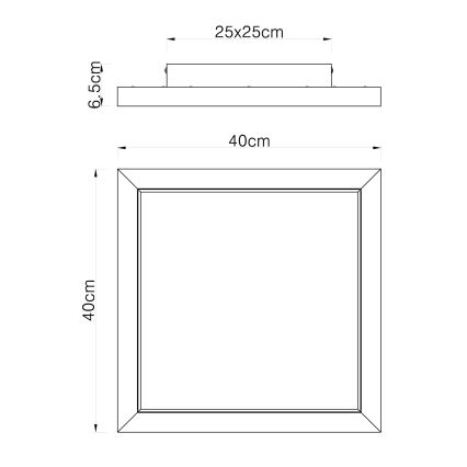 Globo - LED RGBW Stmívatelné stropní svítidlo LED/24W/230V 2700-6000K + dálkové ovládání