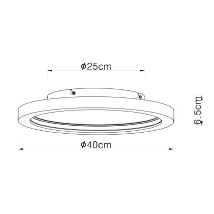 Globo - LED RGBW Stmívatelné stropní svítidlo LED/24W/230V 2700-6000K + dálkové ovládání