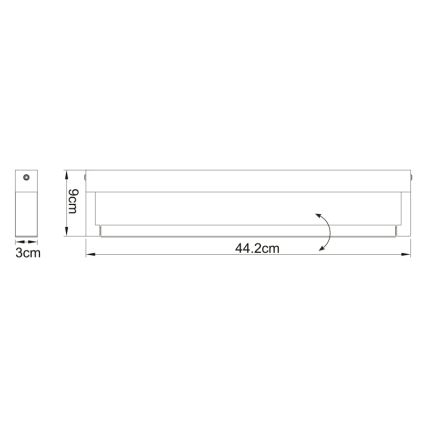 Globo - LED Koupelnové nástěnné svítidlo LED/12W/230V IP44