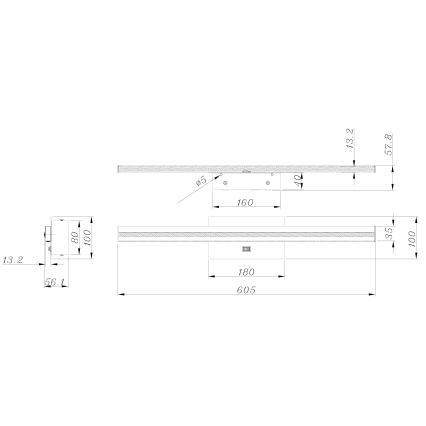 Globo - LED Koupelnové nástěnné svítidlo LED/18W/230V IP44