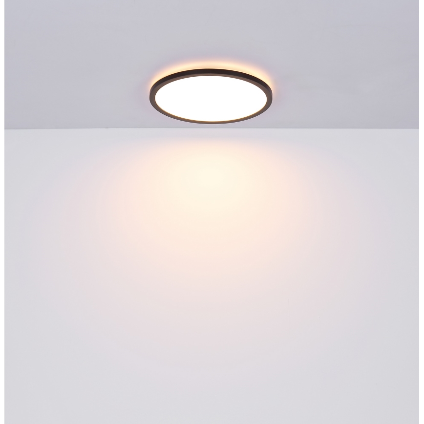Globo - LED Stmívatelné koupelnové stropní svítidlo LED/24W/230V pr. 42 cm IP44 černá