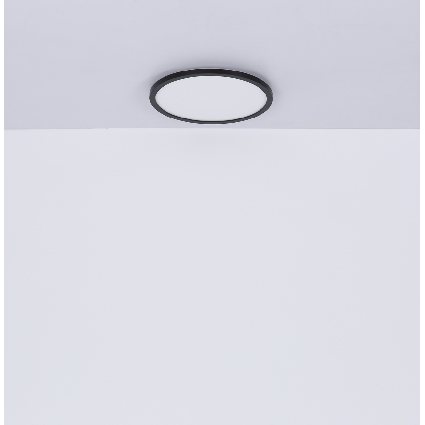 Globo - LED Stmívatelné koupelnové stropní svítidlo LED/24W/230V pr. 42 cm IP44 černá