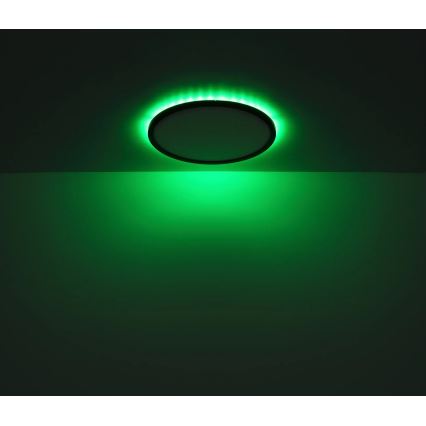 Globo - LED RGB Stmívatelné koupelnové stropní svítidlo LED/21W/230V 3000-6000K + dálkové ovládání IP44 černá