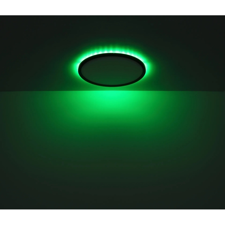 Globo - LED RGB Stmívatelné koupelnové stropní svítidlo LED/21W/230V 3000-6000K + dálkové ovládání IP44 černá