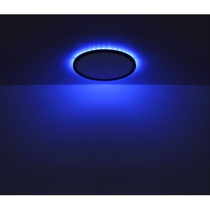 Globo - LED RGB Stmívatelné koupelnové stropní svítidlo LED/21W/230V 3000-6000K + dálkové ovládání IP44 černá