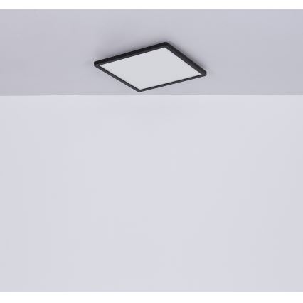 Globo - LED Stmívatelné koupelnové stropní svítidlo LED/18W/230V 29,4x29,4 cm IP44 černá