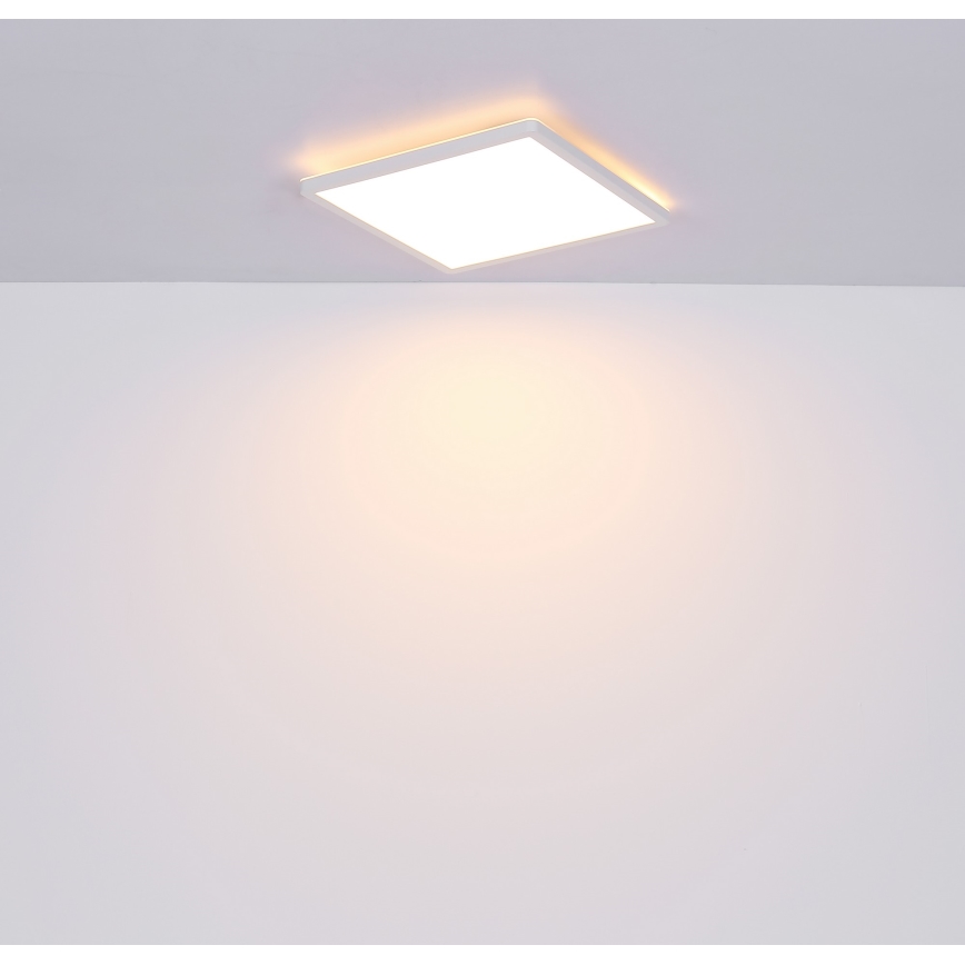 Globo - LED Stmívatelné koupelnové stropní svítidlo LED/18W/230V 29,4x29,4 cm IP44 bílá