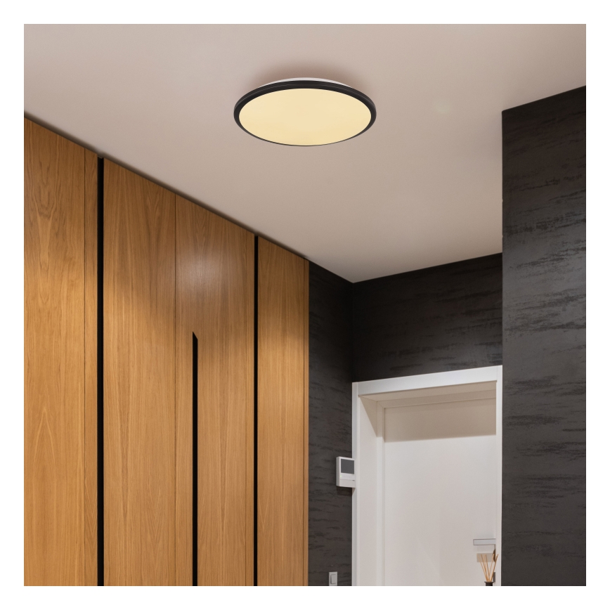 Globo - LED Stropní svítidlo LED/18W/230V 3000K pr. 35 cm černá