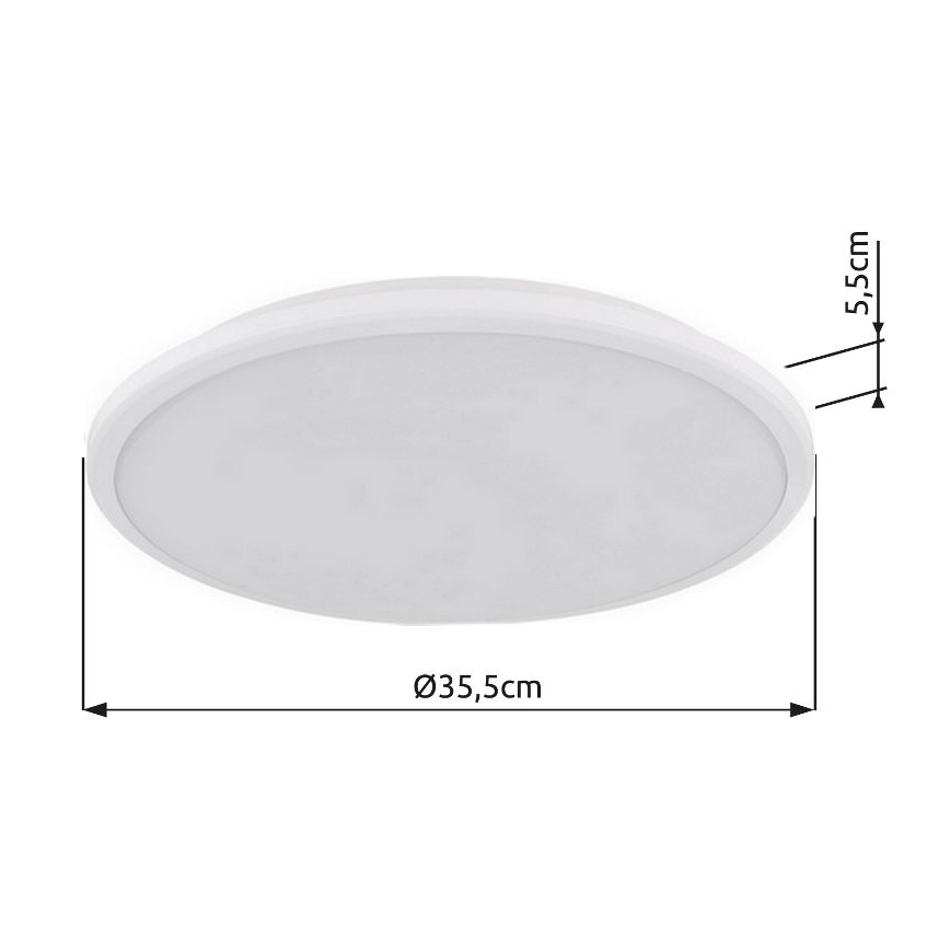 Globo - LED Stropní svítidlo LED/18W/230V 3000K pr. 35 cm bílá