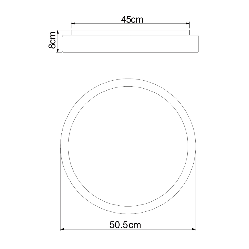 Globo - LED Stmívatelné stropní svítidlo LED/24W/230V + dálkové ovládání