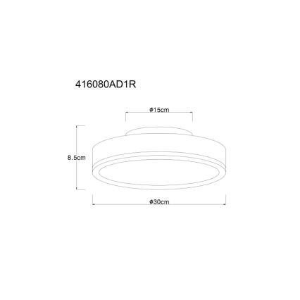 Globo - LED Stropní svítidlo LED/12W/230V 3000K pr. 30 cm
