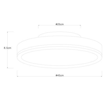 Globo - LED Stmívatelné stropní svítidlo LED/24W/230V 2700-6500K pr. 45 cm