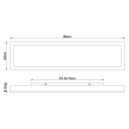 Globo - LED Stropní svítidlo LED/24W/230V