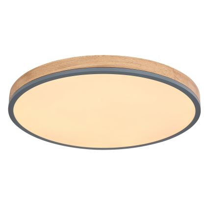 Globo - LED Stmívatelné stropní svítidlo LED/40W/230V 2700-6500K pr. 60 cm + dálkové ovládání hnědá/šedá