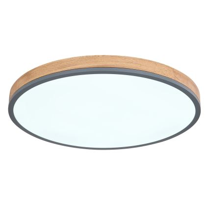 Globo - LED Stmívatelné stropní svítidlo LED/40W/230V 2700-6500K pr. 60 cm + dálkové ovládání hnědá/šedá
