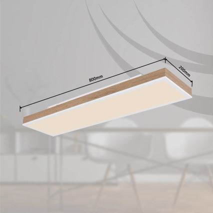 Globo - LED Stmívatelné stropní svítidlo LED/24W/230V 2700-6500K 20x80 cm + dálkové ovládání