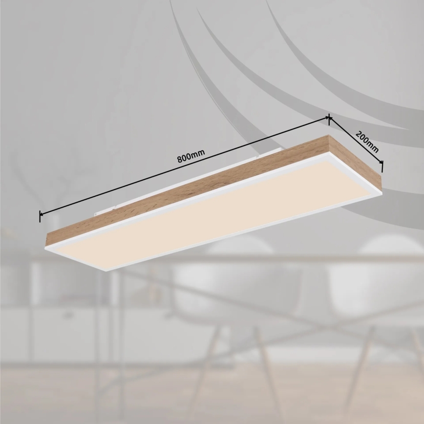 Globo - LED Stmívatelné stropní svítidlo LED/24W/230V 2700-6500K 20x80 cm + dálkové ovládání