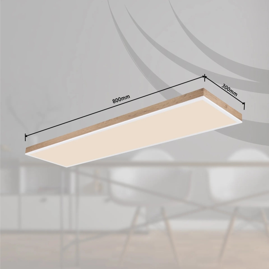 Globo - LED Stmívatelné stropní svítidlo LED/36W/230V 2700-6500K + dálkové ovládání hnědá/bílá