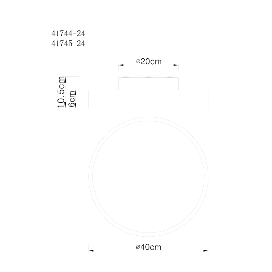 Globo - LED Stmívatelné stropní svítidlo LED/24W/230V 3000-6000K + dálkové ovládání