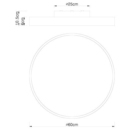 Globo - LED Stmívatelné stropní svítidlo LED/48W/230V + dálkové ovládání