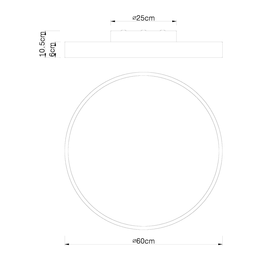 Globo - LED Stmívatelné stropní svítidlo LED/48W/230V 3000-6000K + dálkové ovládání