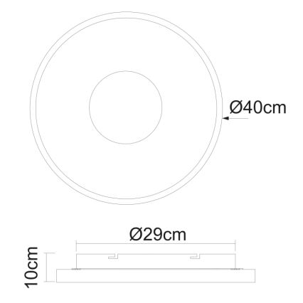 Globo - LED Stmívatelné stropní svítidlo LED/30W/230V 2700-6000K + dálkové ovládání