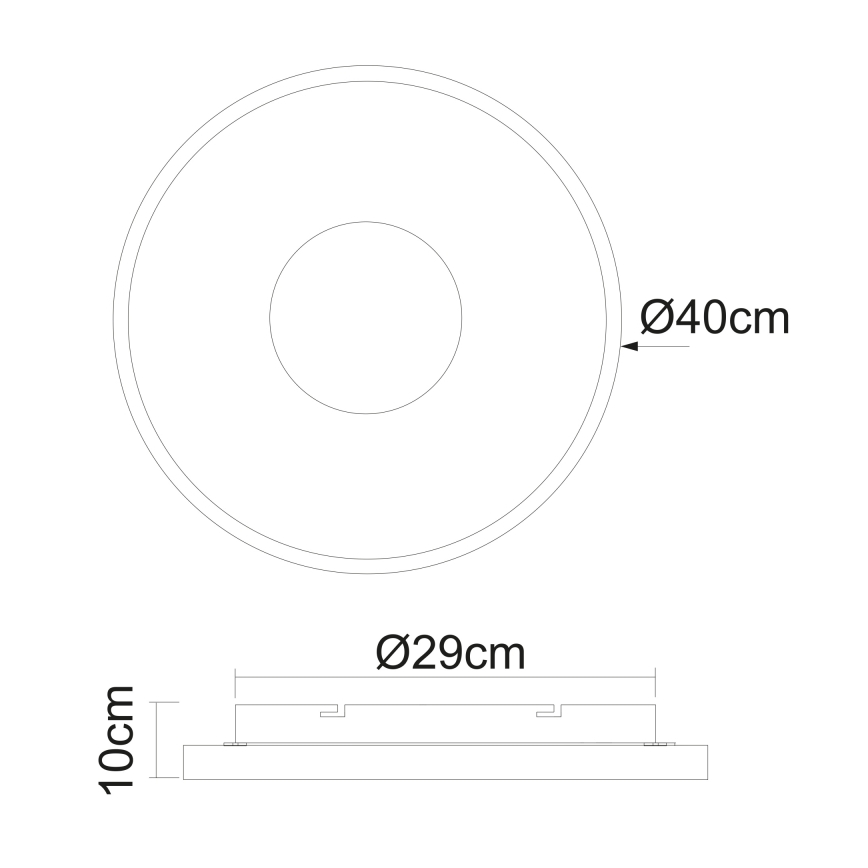 Globo - LED Stmívatelné stropní svítidlo LED/30W/230V 2700-6000K + dálkové ovládání