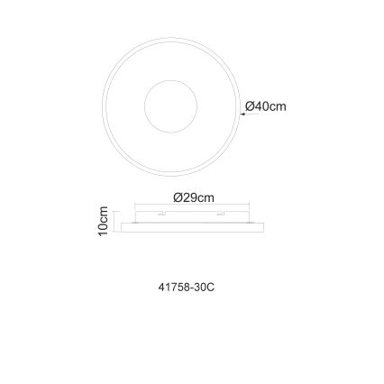 Globo - LED Stmívatelné stropní svítidlo LED/30W/230V 2700-6000K + dálkové ovládání