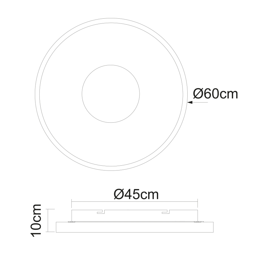 Globo - LED Stmívatelné stropní svítidlo LED/42W/230V 2700-6000K + dálkové ovládání