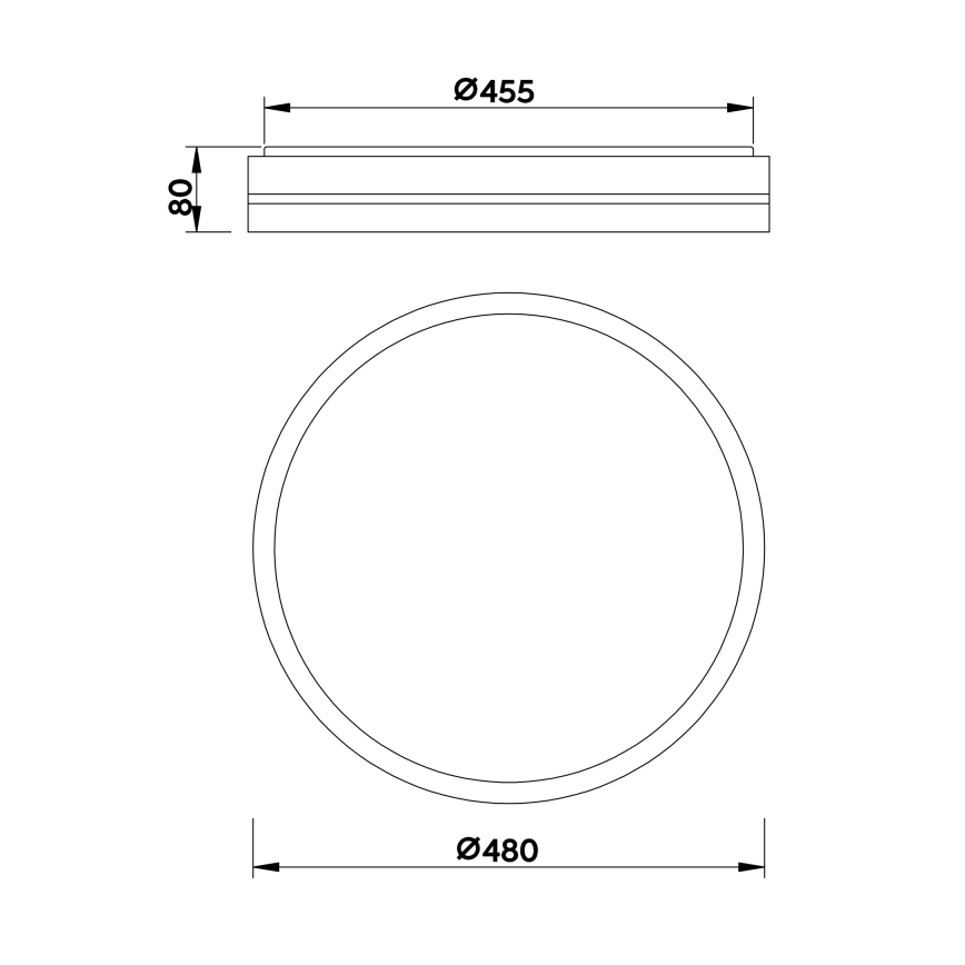 Globo - LED Stmívatelné stropní svítidlo LED/40W/230V 2700-6500K + dálkové ovládání