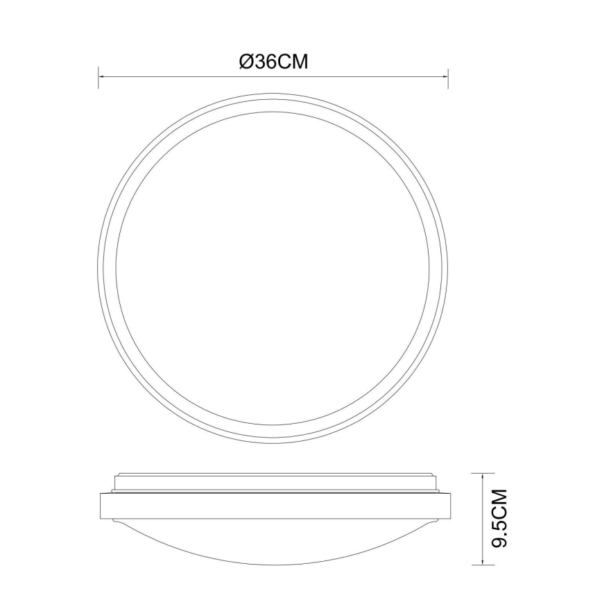 Globo - LED Stropní svítidlo LED/18W/230V 3000/4000/6000K