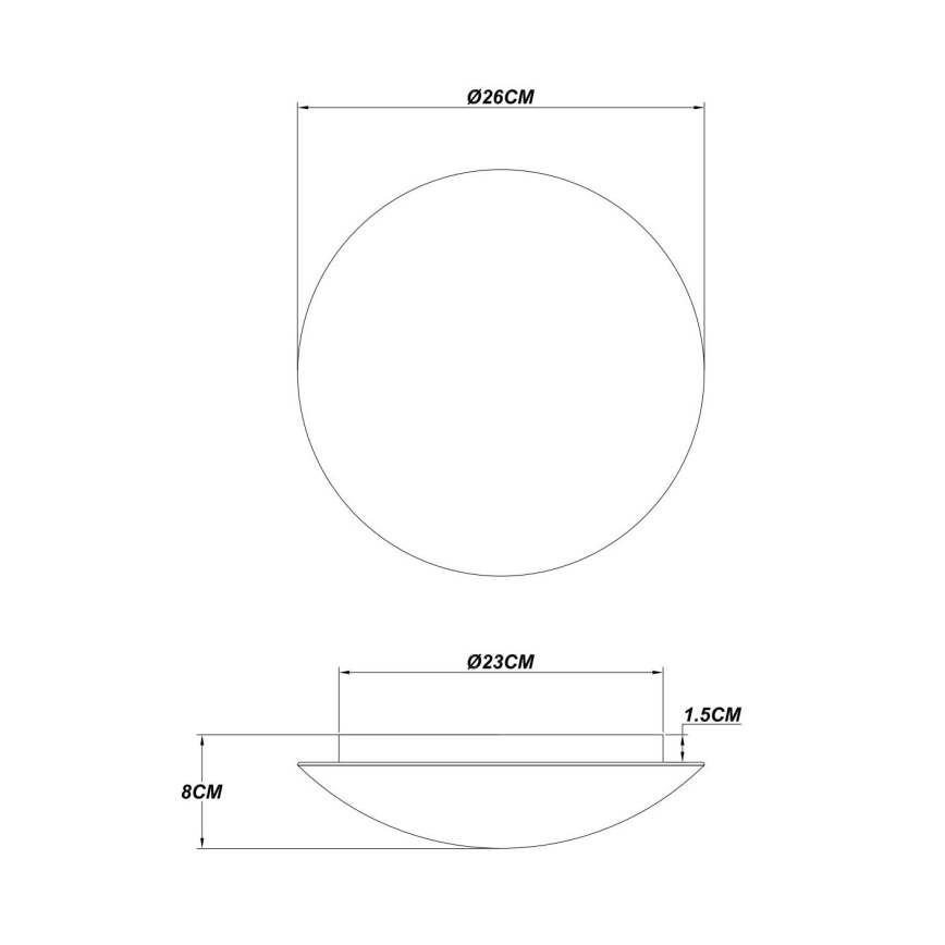 Globo - LED Stropní svítidlo LED/16W/230V 3000K pr. 26 cm