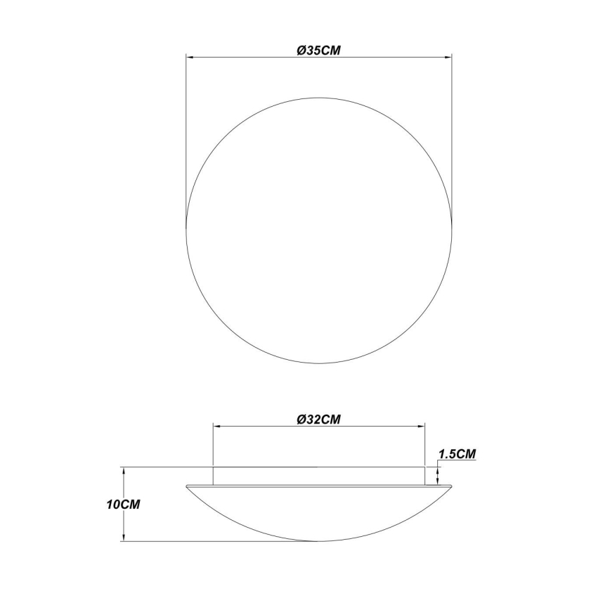 Globo - LED Stropní svítidlo LED/24W/230V 3000K pr. 35 cm