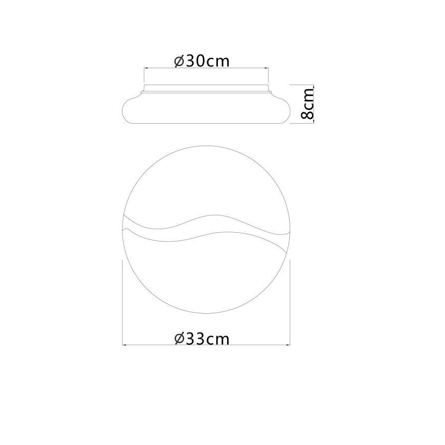 Globo - LED Stropní svítidlo LED/24W/230V 3000/4200/6000K pr. 33 cm