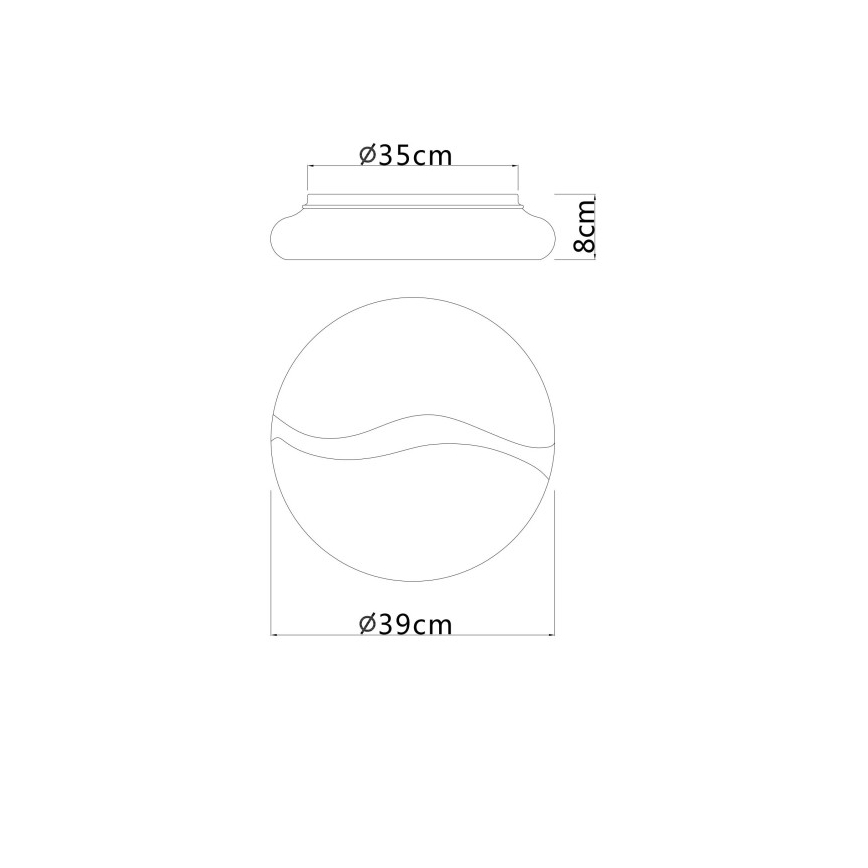 Globo - LED Stropní svítidlo LED/24W/230V 3000/4200/6000K pr. 39 cm