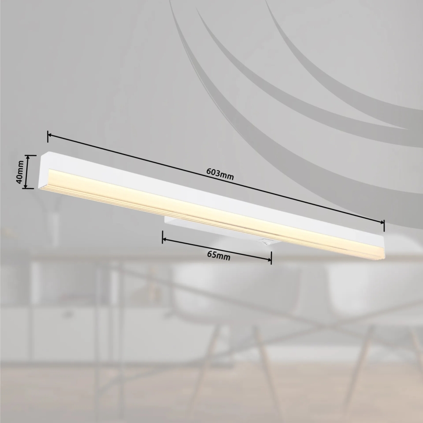 Globo - LED Nástěnné svítidlo LED/12W/230V 3000/6000K 60 cm bílá
