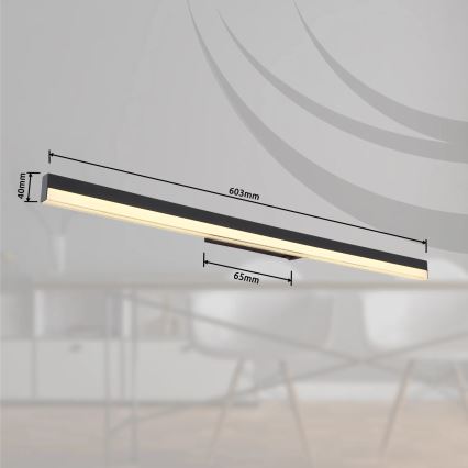 Globo - LED Nástěnné svítidlo LED/18W/230V 3000/6000K 80 cm černá