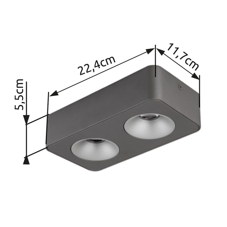 Globo - LED Stropní svítidlo LED/11W/230V 11,7x22,4 cm